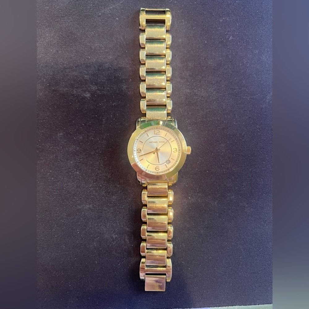 Michael Kors Janey women’s quartz watch jewelry MK-3485 gold stainless steel - Picture 5 of 11